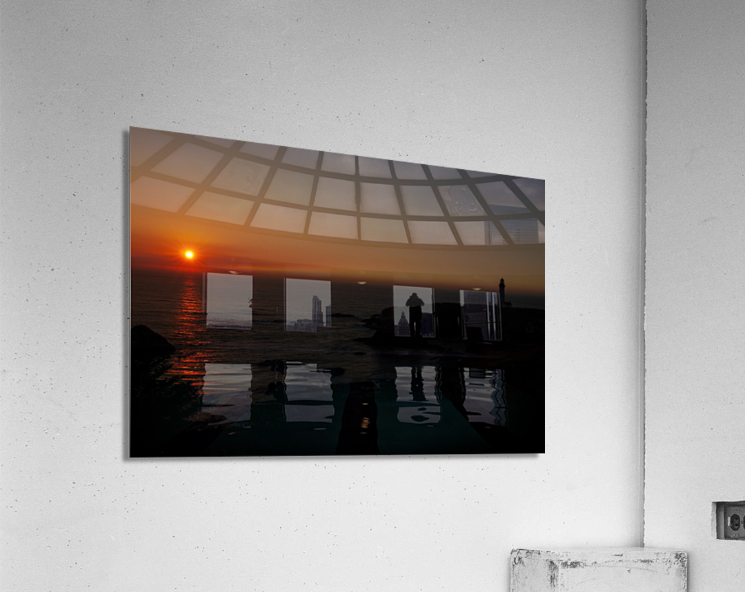 Lighthouse Sunset Acrylic Print