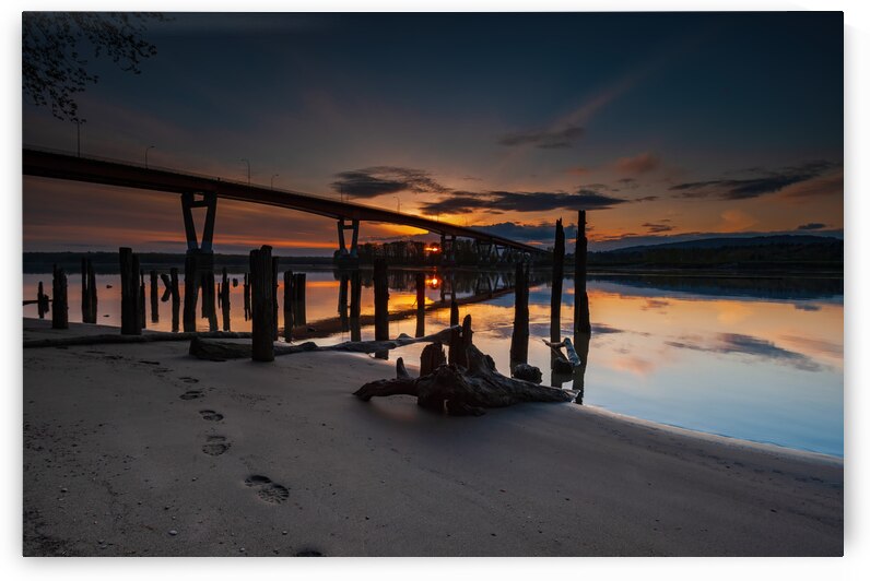 Sunset Bridge by Randy Tremblay Photography