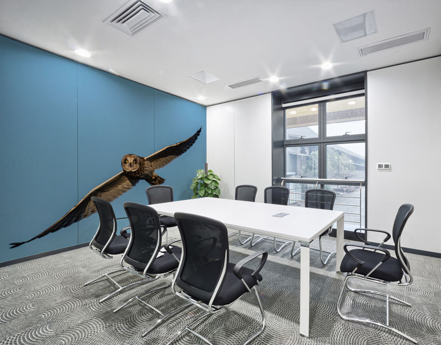 Short-eared Owl Wall Printing