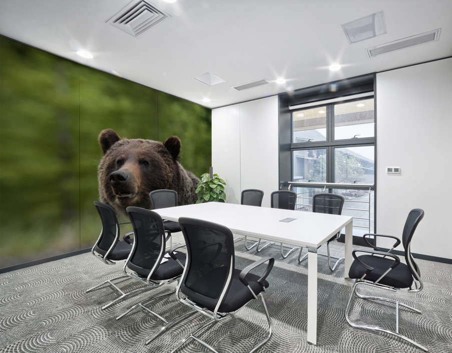 Grizzly Boar Wall Printing