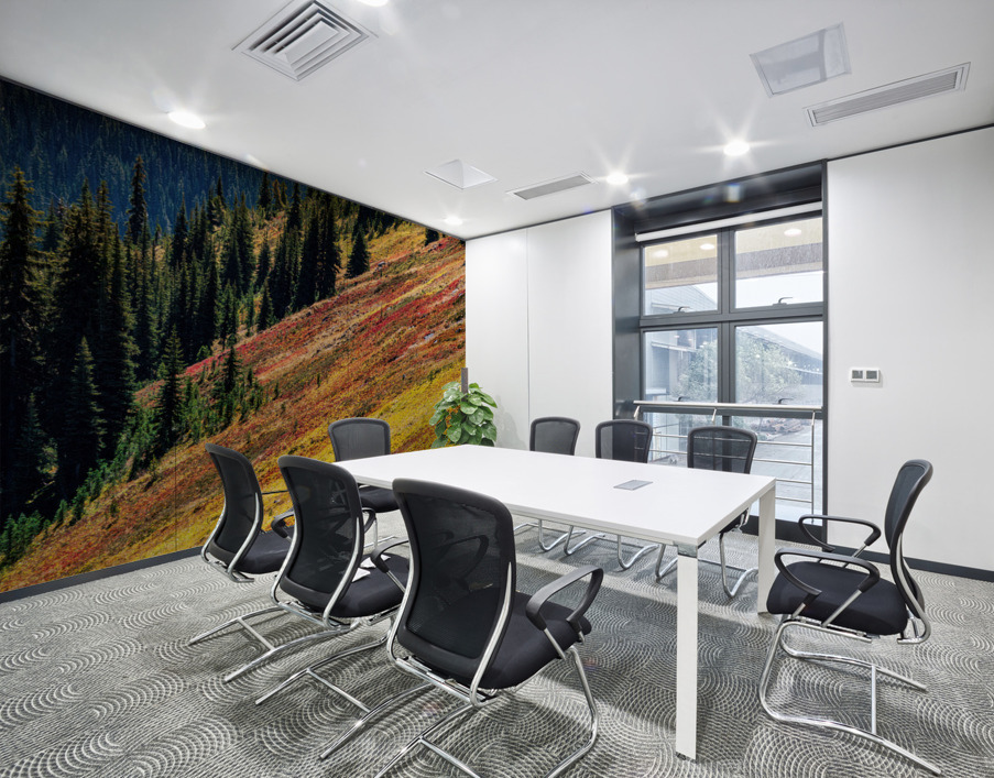 Mountain Wild Flowers Wall Printing