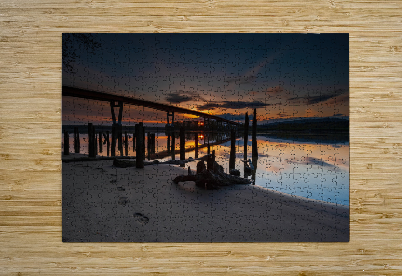 Sunset Bridge Randy Tremblay Photography Puzzle printing