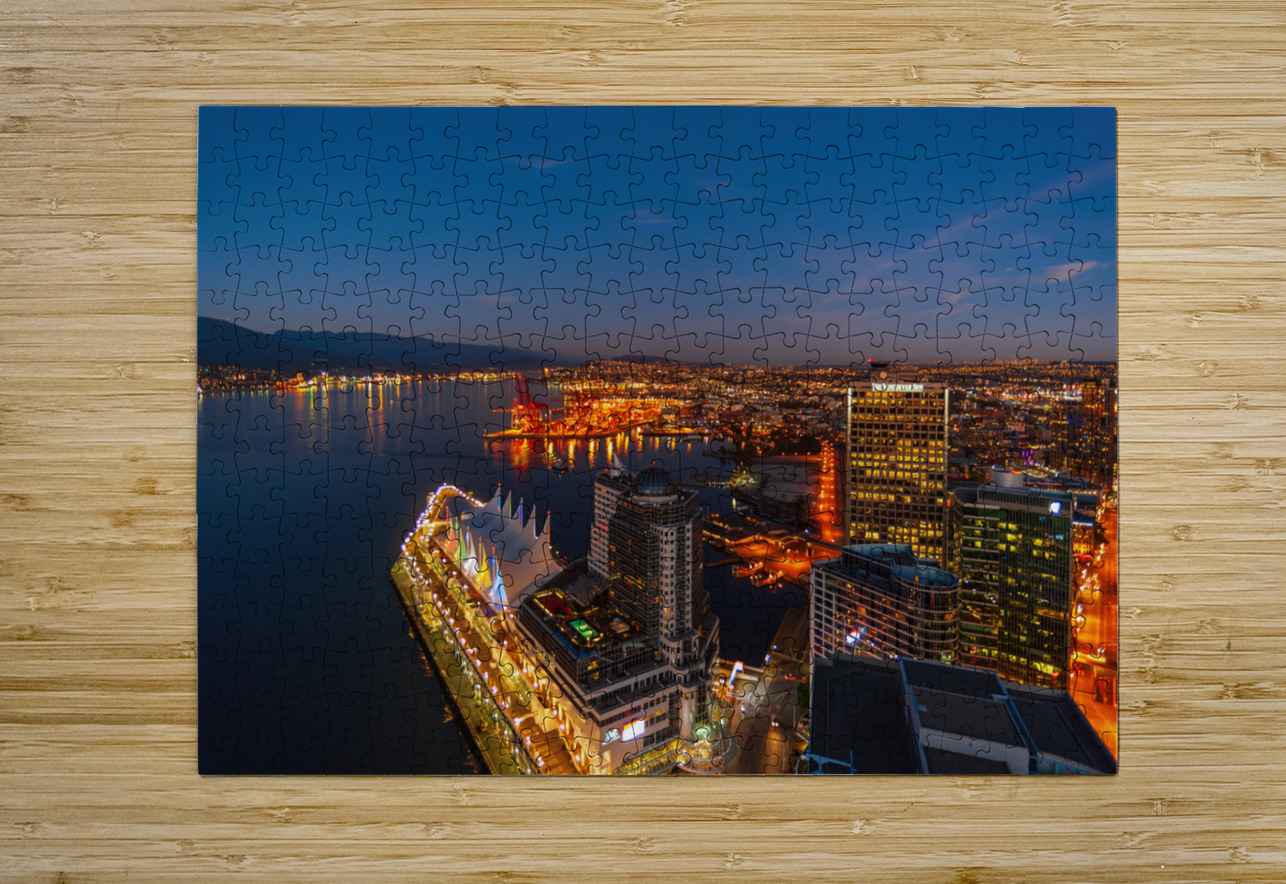 Vancouver Skyline Randy Tremblay Photography Puzzle printing
