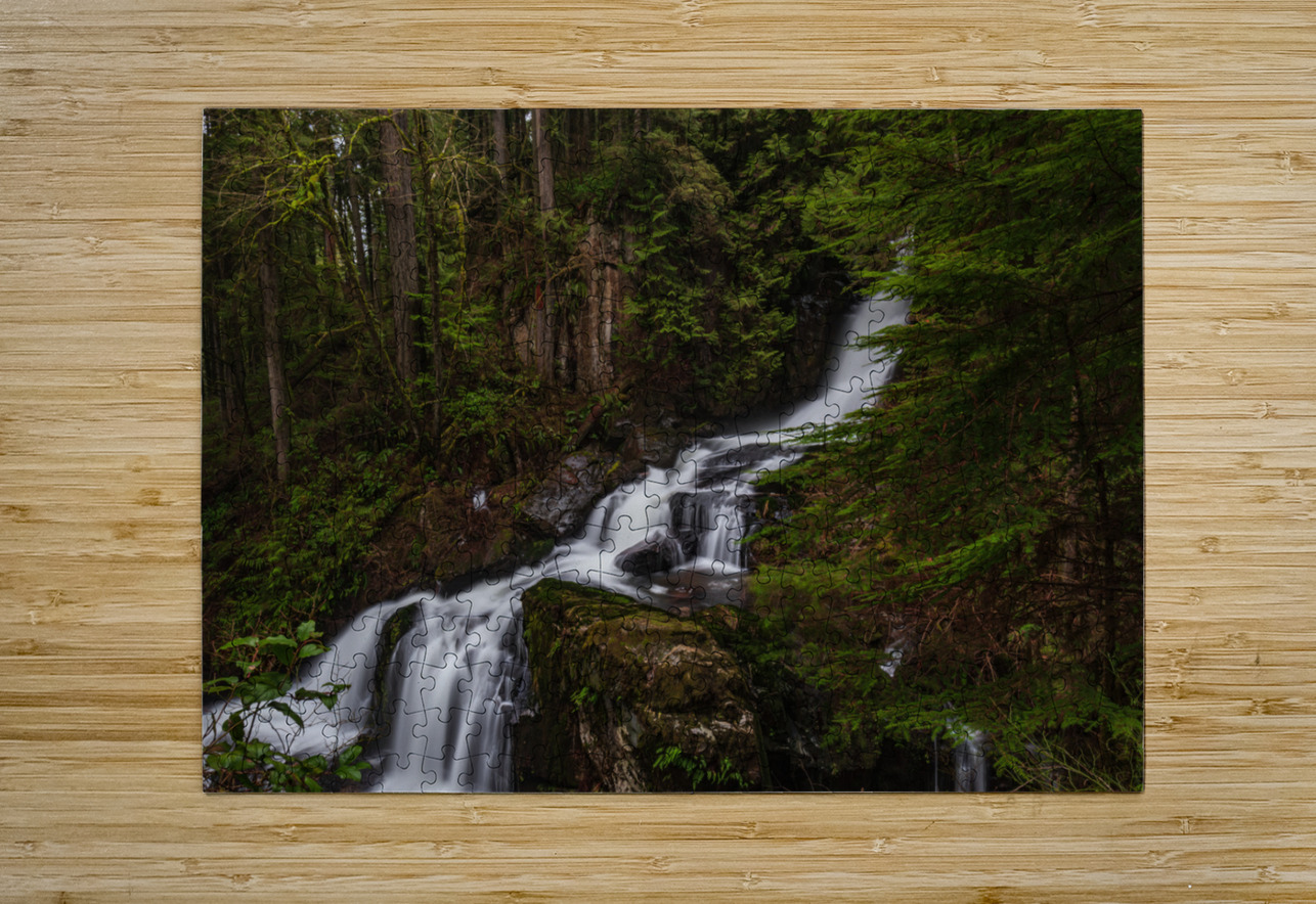 Forest Waterfall Randy Tremblay Photography Puzzle printing