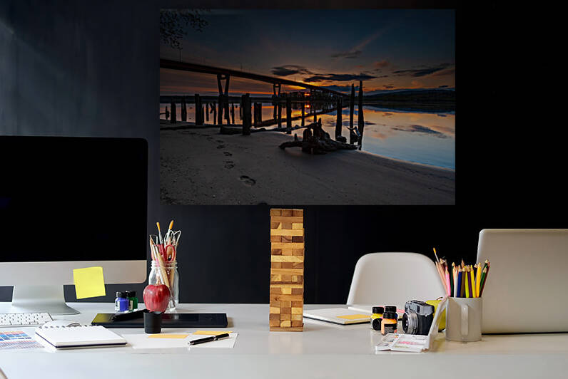 Sunset Bridge by Randy Tremblay Photography